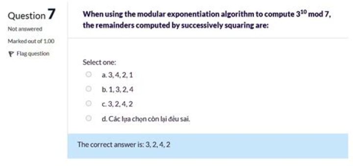 Modular Exponentiation 3^10mod23