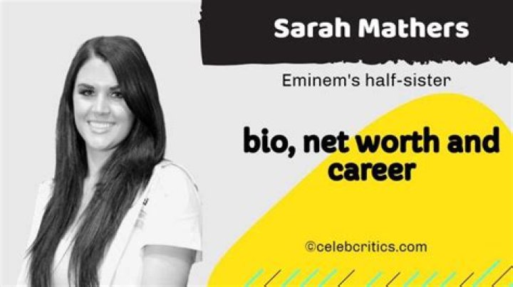 Sarah Mathers- The paternal stepsister of Eminem